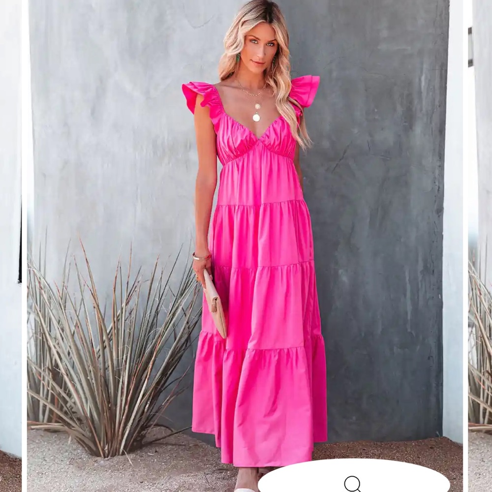 Vici Caprice Tiered Ruffle Maxi Dress